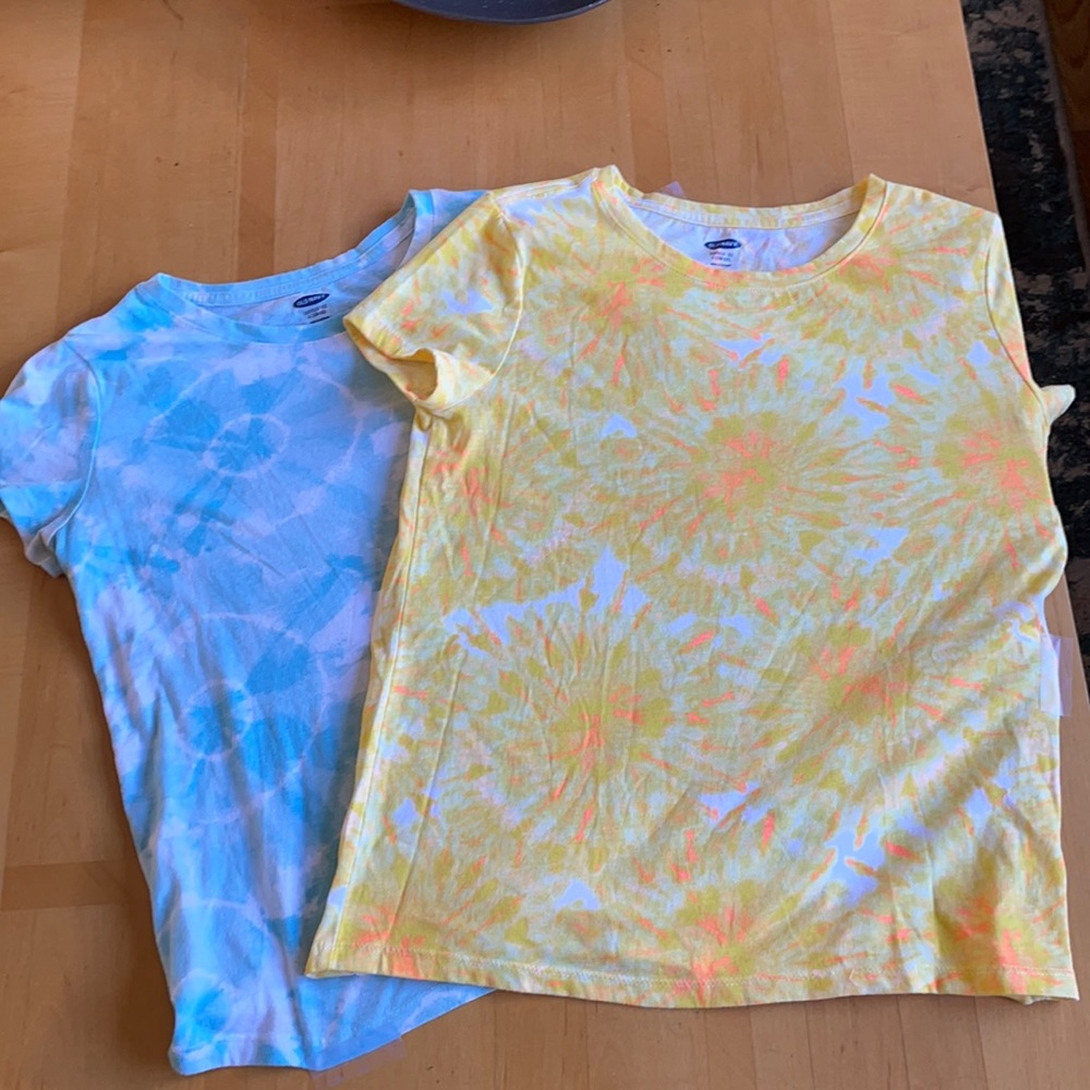 Tie-dyed shirts